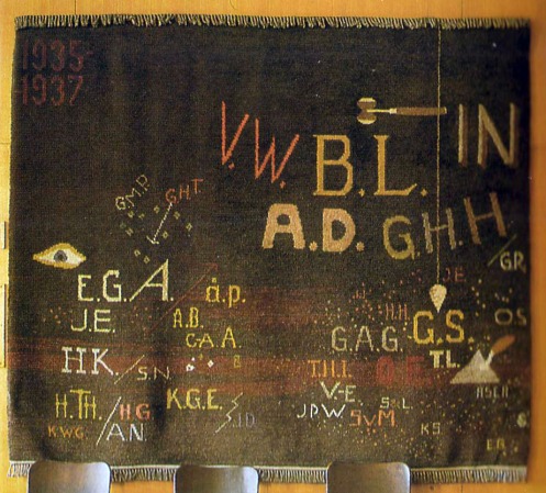 ASPLUND 'Tapiz de Juzgados Goteborg' foto tapiz colgado 1937 (ASPLUND GG_p112)